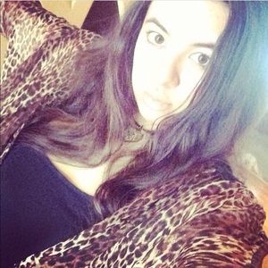 Ladies Sheer Sexy Leopard Button Down Blouse